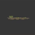 Modern Patterned Stone Slab Ground Design With Green Plants And Geometric Layout
