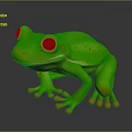Frog Poison Frog Game Frog Reptile Cold Blooded Animal Reptile 3d model