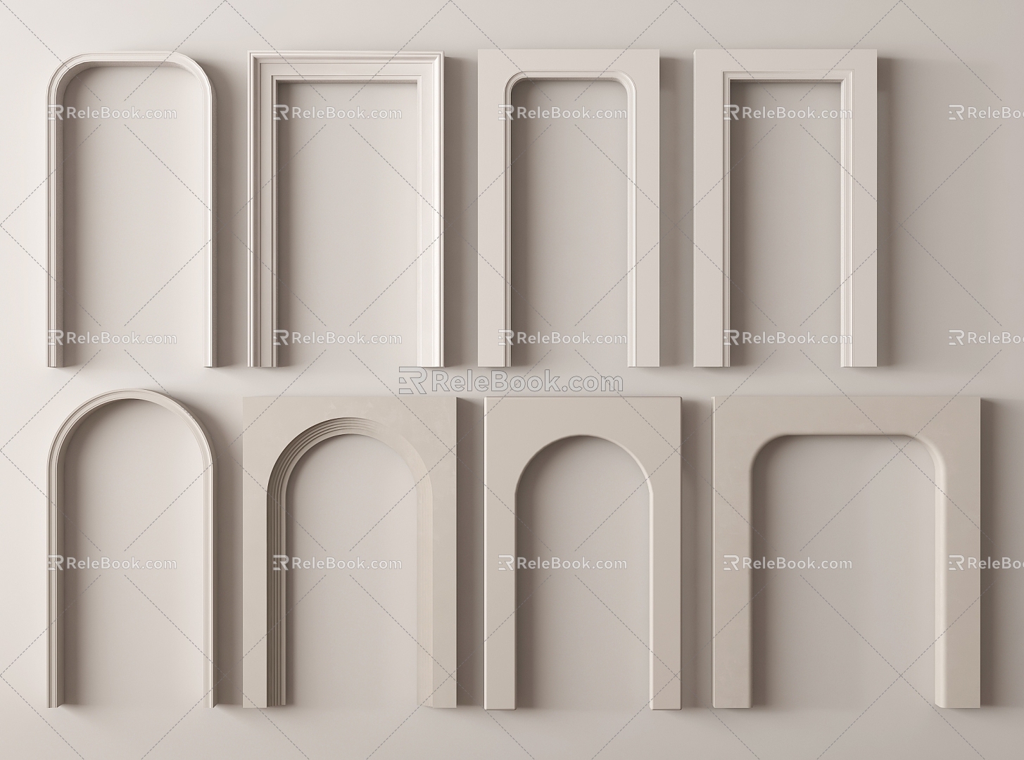 Arched door 3d model