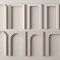 Modern Door Arches In Various Styles And Shapes On Light Colored Wall