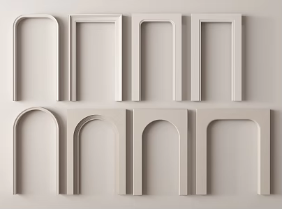 Arched door 3d model