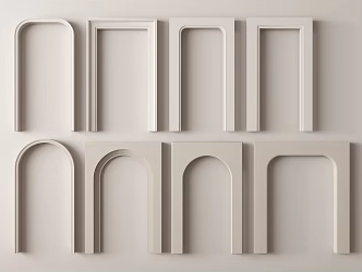 Arched door 3d model