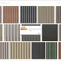 Wall Panels In Diverse Colors And Textures For Modern Interior Design 3d model