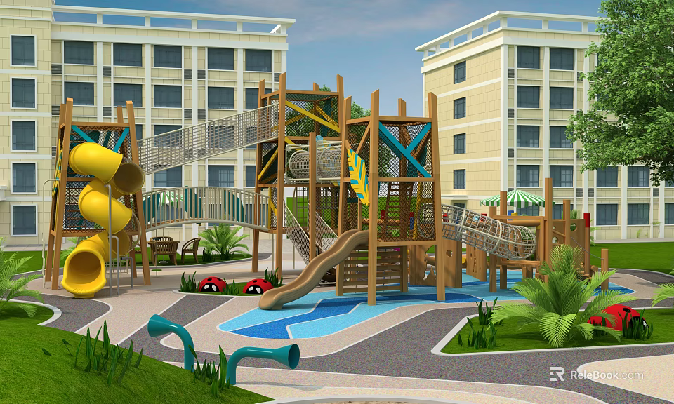 Modern Shower Sauna Design With Relaxation Space And Comfortable Bath Facilities 3d model