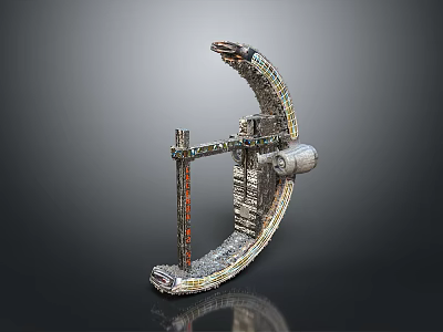 Serene Mountain Landscape With Flowing Stream And Lush Green Forest Vegetation 3d model