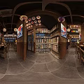 Traditional Japanese Restaurant Interior With Hanging Lanterns Wooden Decor And Cozy Dining Area