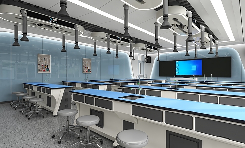 Modern Training Room Anatomy Training Room 3d model