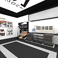 Hyundai 4S store mochi high-end customized service center 3d model