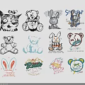 Cute Cartoon Animal Wall Decor With Various Playful Characters And Designs