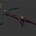 Crossbow Mechanical Crossbow Shift Bow and Arrow Shoot Far Equipment Weapons High-tech Crossbow 3d model