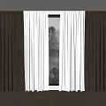 Beige Linen Curtains With Sheer Layer And Window Trees View In Light Room