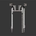 Ornate Metal Mechanical Equipment With Gear Chain And Frame Structure Design