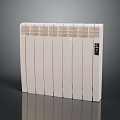 Heater radiator old radiator heating equipment a group of radiator heating pipe electric heating 3d model