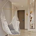 Cozy Modern Apartment Bedroom With Sofa Bed Chandelier And Mirror