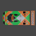 Green And Orange Race Car With Renault Repsol Logos And Number 55