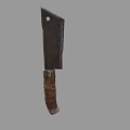 Practical Metal Blade Kitchen Knife With Wrapped Handle For Daily Cooking