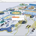 Colorful Children's Playground Design With Slides Climbing Structures And Various Play Zones