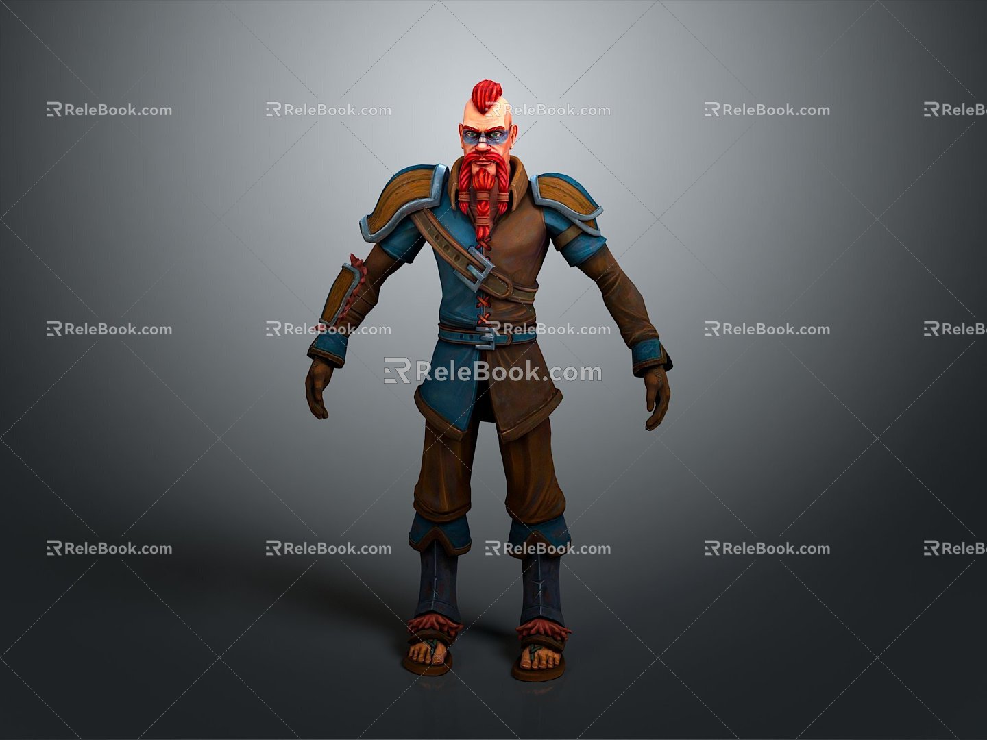 Western Samurai Western Warrior Western Hero Western Warrior Knight Hero Ancient Warrior Paladin 3d model