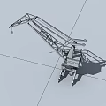 Durable Heavy Duty Industrial Crane With Extended Boom Metal Stabilizers And Structural Frame