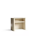 Modern Dark Brown Wooden Storage Shelf With Multiple Layers And Sturdy Structure 3d model