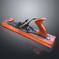 Traditional Wooden Hand Plane With Metal Components And Ergonomic Handle