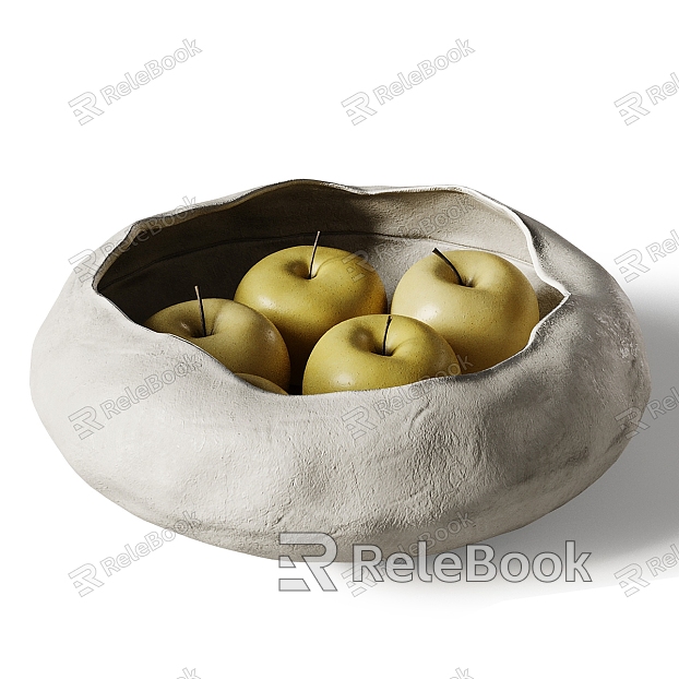 Modern Fruit Ornaments Fruit Plate Apple model