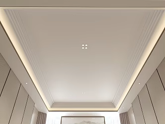 Modern Ceiling Decline 3d model