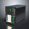 Black Compact Daily Electrical Appliance with Multiple Interfaces and Heat Dissipation Structure