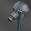Industrial Sensor With Gray Body Circular Top Cylindrical Design And Side Port