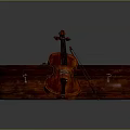 Modern Violin String 3d model