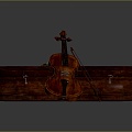 Modern Violin String 3d model