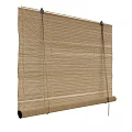 Natural Bamboo Roller Blinds With Rustic Design For Home Window Decor And Light Filtering