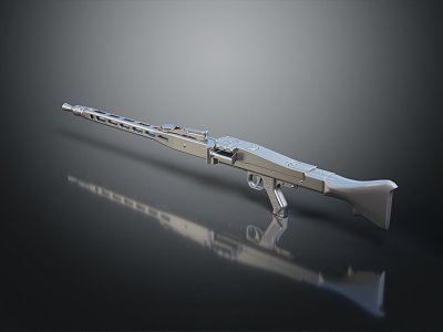 modern rifle semi-automatic rifle combat rifle 3d model