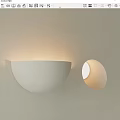 wall lamp gypsum lamp 3d model