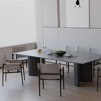 Modern table combination 3d model