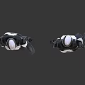 Armored Sci Fi Warrior Characters With Front And Back Views Black White Geometric Pattern Armor