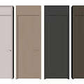 Modern Flush Doors in Various Colors and Wood Grain Finishes for Home Interior