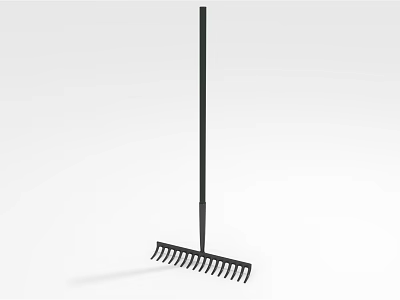 Black Agricultural Rake Tool For Efficient Garden Soil Cultivation And Farming 3d model Black Agricultural Rake Tool For Efficient Garden Soil Cultivation And Farming 3d model