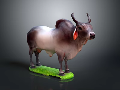 Modern milk cow cattle buffalo 3d model Modern milk cow cattle buffalo 3d model
