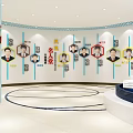 School Exhibition Halls Featuring History Modern Care Entrance Achievements Honor And Future Halls