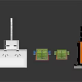Pixel Art Characters and Creatures with White Cat Green Creatures Table Rainbow and Stars