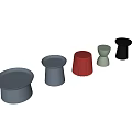 Nordic Simple Side Table 3d model