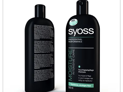 Syoss Professional Performance Moisture Intensive Care Shampoo For Bathroom 500ml 3d model