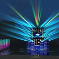 Commercial Lighting Equipment With Colorful Laser Beams For Stage And Outdoor Events
