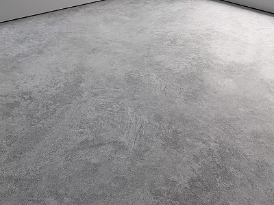 Gray Cement Floor With Smooth Matte Texture And Durable Surface In Interior Design 3d model
