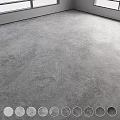 Gray Cement Floor With Smooth Matte Texture And Durable Surface In Interior Design 3d model
