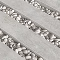 Stone and Wood Combined Decorative Panel with Natural Texture Interior Design