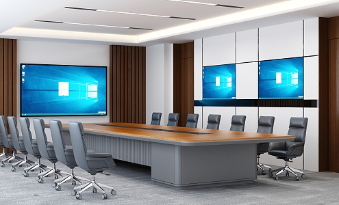 Modern Conference Room 3d model