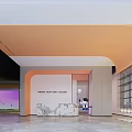 Elegant Modern Indoor Golf Clubhouse With Practice Areas People Playing And Lighting