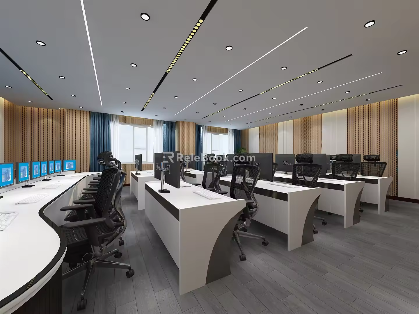 Modern Command Room 3d model